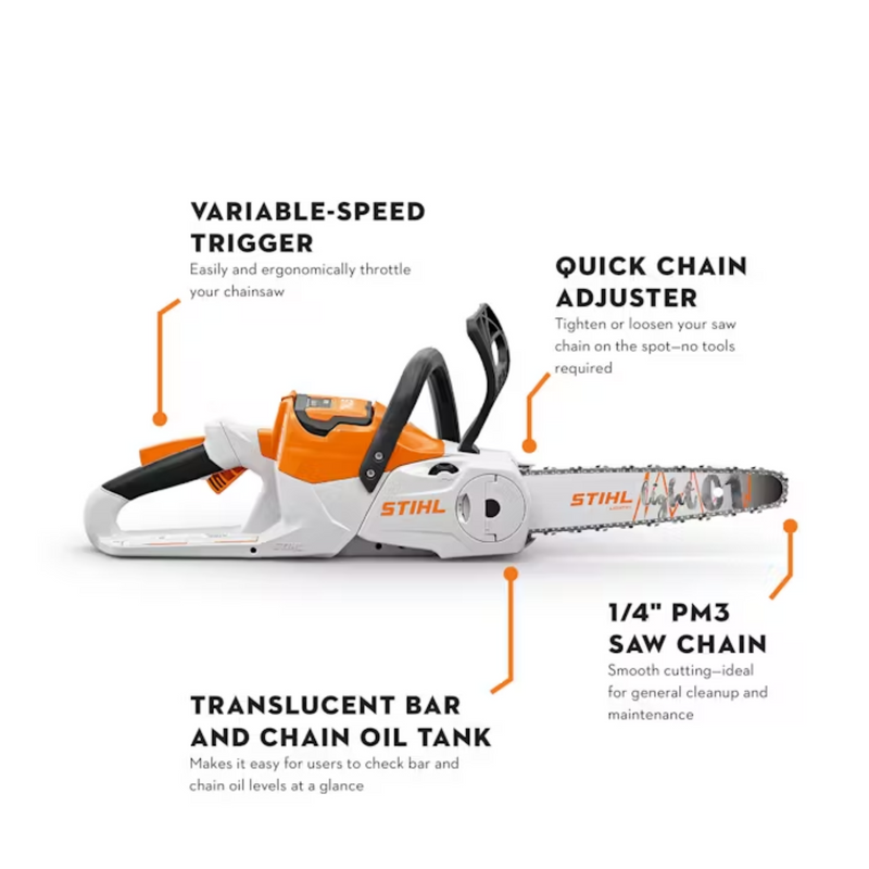 STIHL® MSA 60 with 12in Bar and Chain