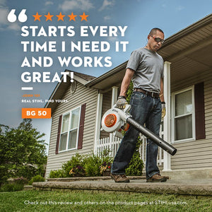 STIHL® BG 50 Handheld Blower | 27.2 cc Engine | 412 CFM Air Volume