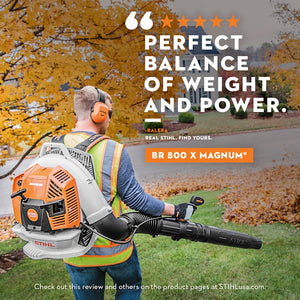 STIHL® BR 800 X MAGNUM® Backpack Blower | 79.9cc Engine | 41 Newtons Blowing Force